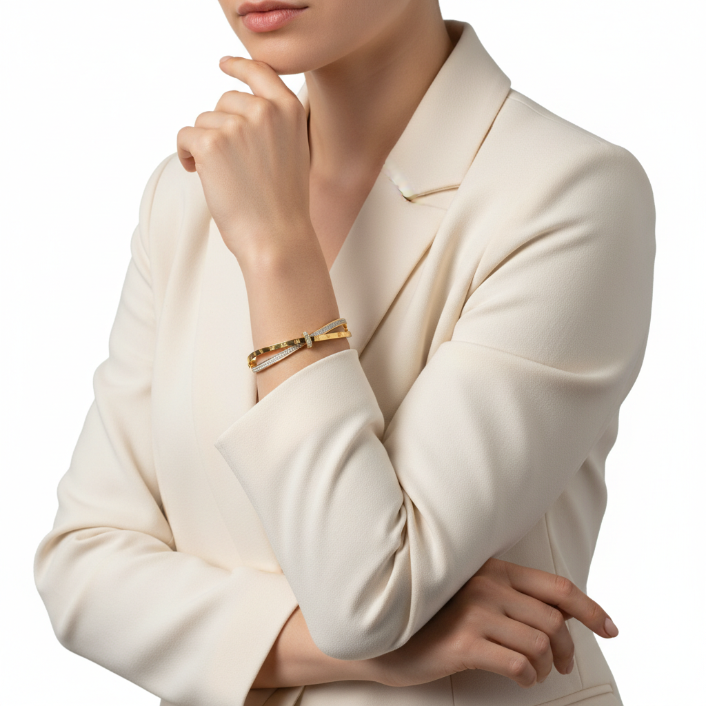 Bracelete Romano Zircônia Teste