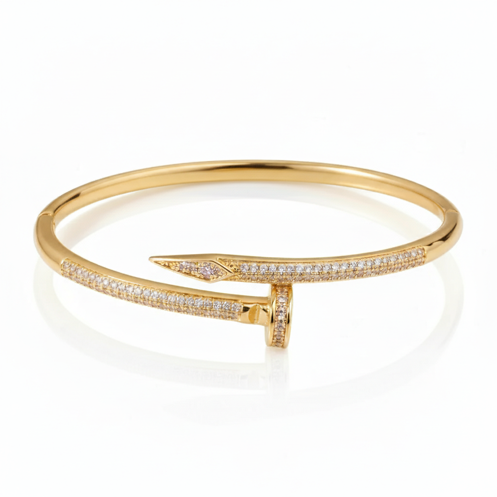 Pulseira Prego Cravejada Teste