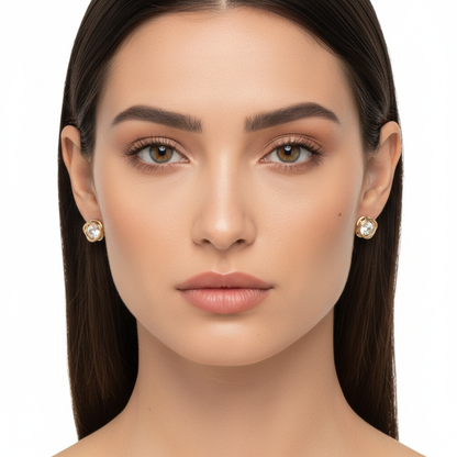 Brinco Entrelaço Zircônia Teste